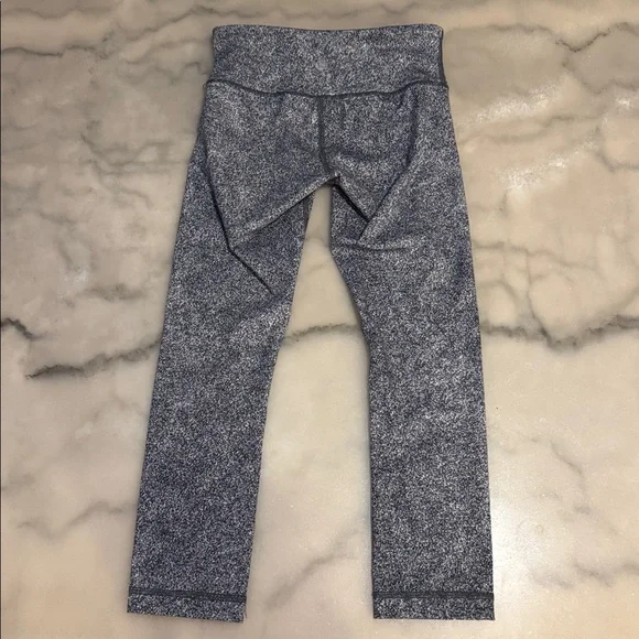 Lululemon Wunder Under Crop III - Rio Mist White Black - Picture 4 of 8